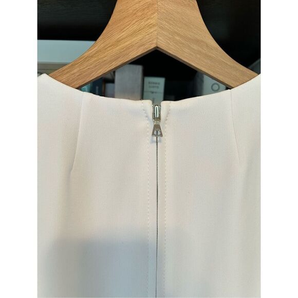 Theory Sleeveless Peplum Top In White Size Small - Picture 7 of 7